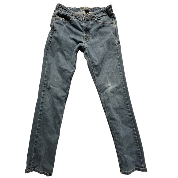 5.11 Tactical Denim Jeans Mens 32x34 Blue Distressed Straight Leg Workwear - Picture 1 of 5